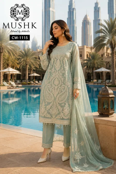 Cw 1115 By Mushk Kota Cheks Readymade Pakistani Salwar Suits